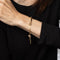 Bracelet Bracelet clouté vintage en or jaune 14 carats et diamants 58 Facettes G14189