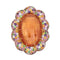 Bague 52 Margot McKinney - Bague cocktail en or jaune 18 carats, diamants et saphirs 58 Facettes G14194