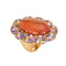 Bague 52 Margot McKinney - Bague cocktail en or jaune 18 carats, diamants et saphirs 58 Facettes G14194