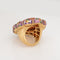 Bague 52 Margot McKinney - Bague cocktail en or jaune 18 carats, diamants et saphirs 58 Facettes G14194