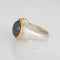 Bague Tiffany & Co - Bague bandeau en argent, or jaune 18k et hématite 58 Facettes G14213