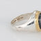 Bague Tiffany & Co - Bague bandeau en argent, or jaune 18k et hématite 58 Facettes G14213