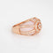 Bague 53 Bague en or rose 14 carats avec opale rose et diamants 58 Facettes G14219
