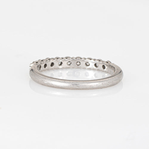 Bague 50 Tiffany & Co Forever - Bague alliance en platine 950 et diamants 58 Facettes G14223