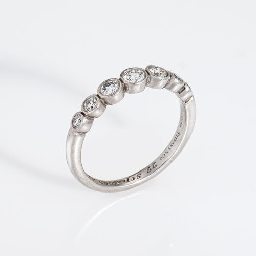 Bague 53 Tiffany & Co Jazz - Bague en platine 950 et diamants 58 Facettes G14226