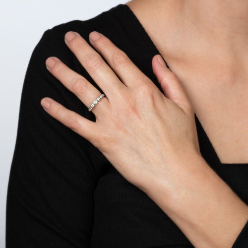 Bague 53 Tiffany & Co Jazz - Bague en platine 950 et diamants 58 Facettes G14226