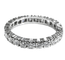 Bague 55 Alliance en or blanc ornée de 24 diamants 58 Facettes AB315