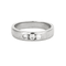 Bague 54 Bague jonc or gris avec diamants 58 Facettes GU43
