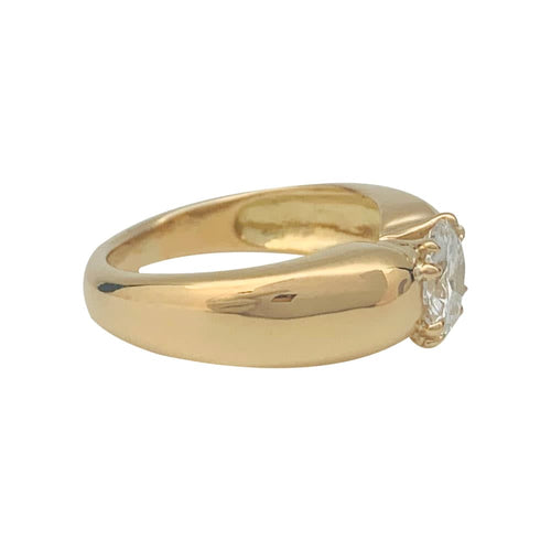 Bague 52 Bague jonc en or jaune 18 carats et diamant 58 Facettes 32198