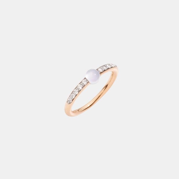 Bague M'Ama Non M'Ama Or rose Pierre De Lune 0.4ct