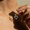 Pendentif Pendentif cœur - Diamants en or blanc 14 carats 0,50 ct 58 Facettes