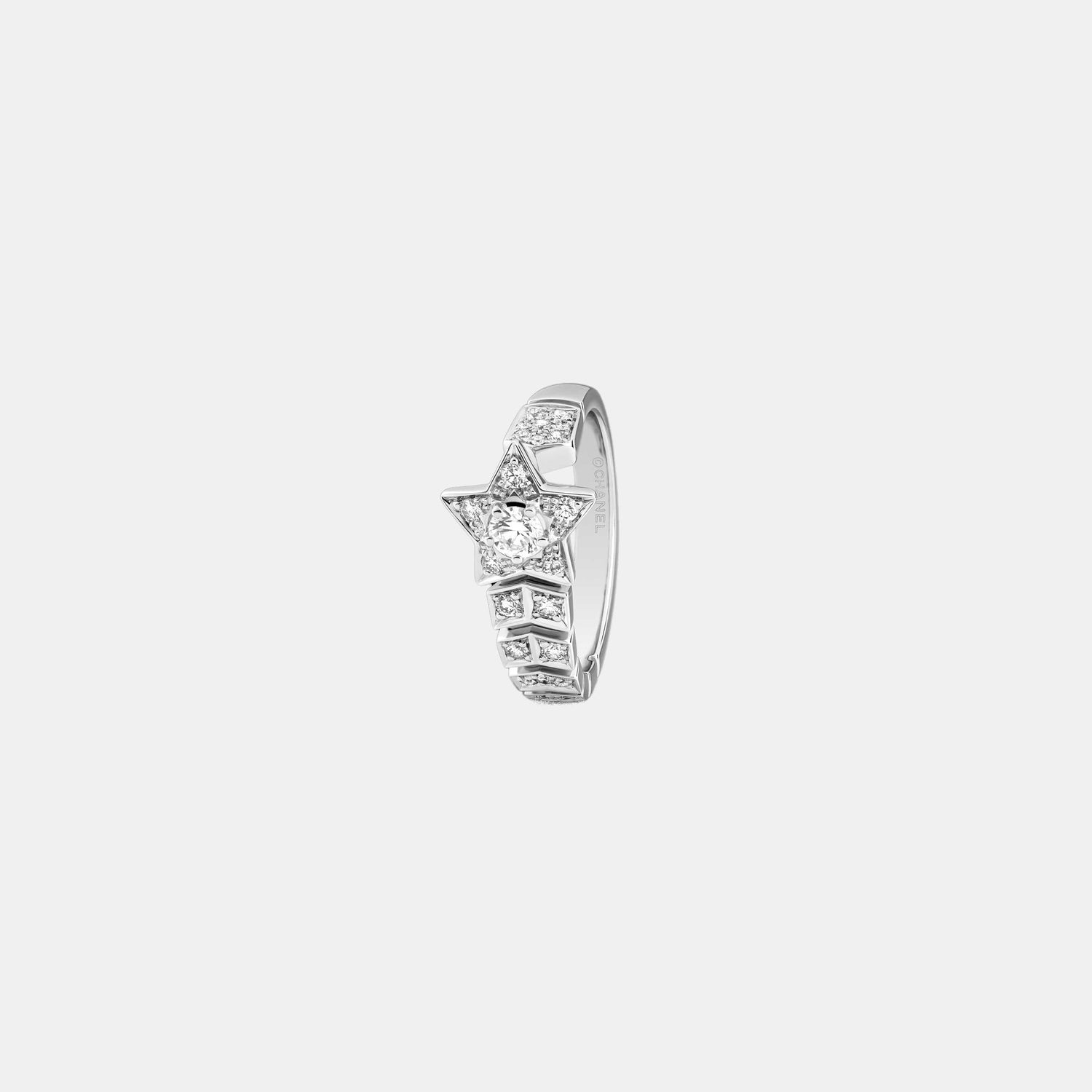 Bague Comète Or blanc Diamant