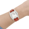 Montre Hermès Cape Cod Tonneau - Montre en acier et diamants sur cuir 58 Facettes 34299