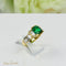 Bague 54 Bague - Or jaune 18 carats avec émeraudes et diamants 58 Facettes 1707