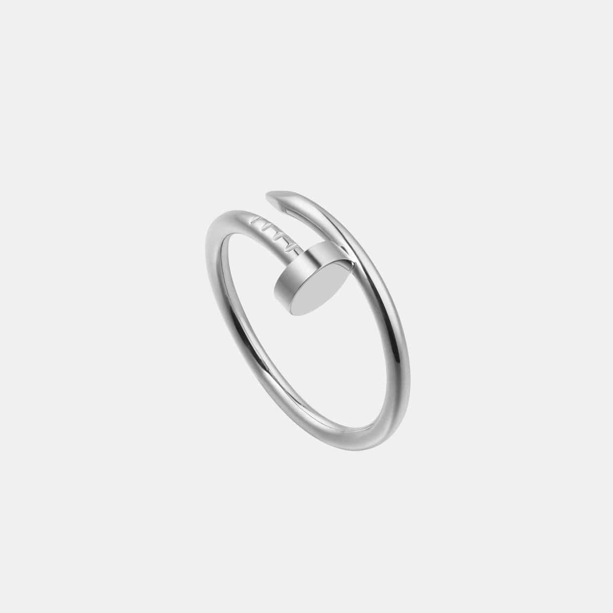 Bague Juste un Clou Petit Modèle Or Gris