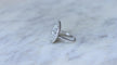 Bague 53 Bague cible Art Déco ronde en platine et diamants 4,16 cts 58 Facettes