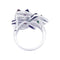 Bague 55 Cartier Caresse d’Orchidées - Bague en or blanc 750 diamants et pierres fines 58 Facettes 33024