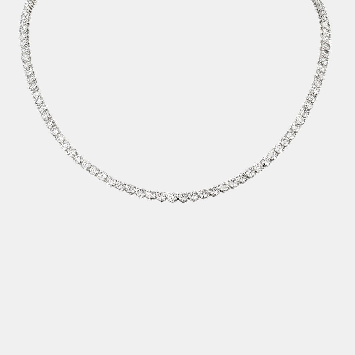 Collier Essential Lines Platine Diamant