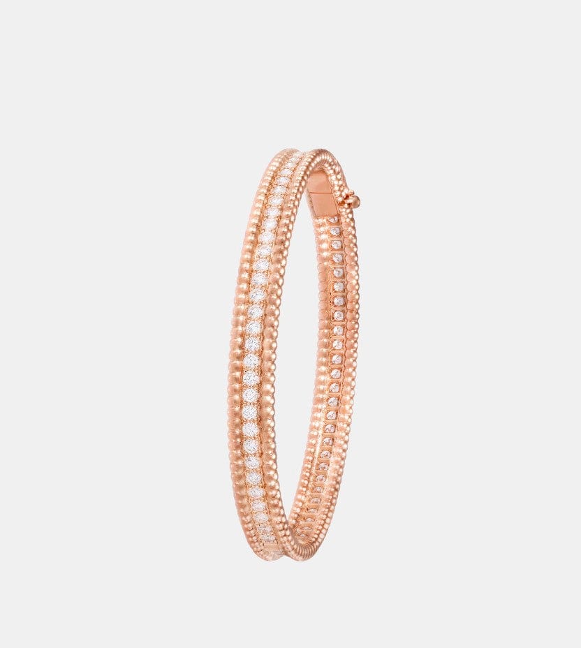 Bracelet Perlée Or rose Diamant 1.94ct