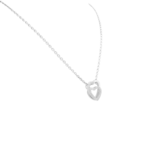 Collier Cartier Cœurs - Collier en or blanc et diamants 58 Facettes 34760