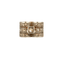 Bague 51 Bague Tank or gris et jaune avec diamants 58 Facettes GU59