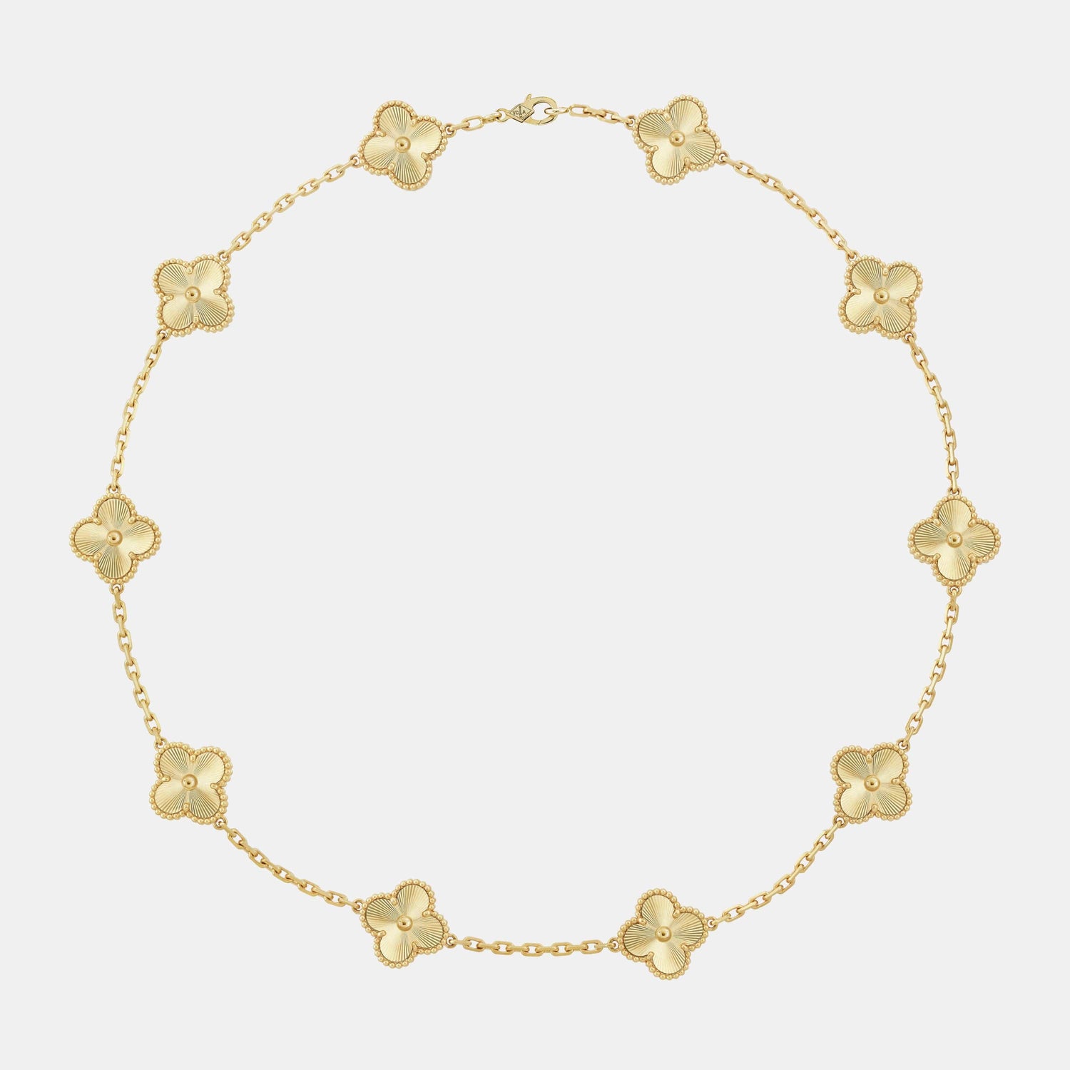 Collier Vintage Alhambra Or jaune 10 motifs