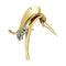 Broche Fontana - Broche en or jaune 750/000 et platine 950/000 avec diamants 58 Facettes 30245