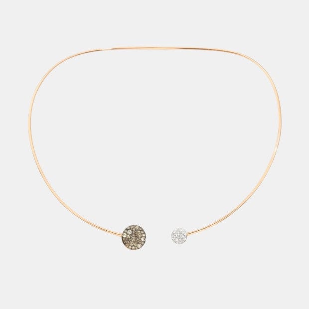 Collier Sabbia Or rose Mixte 0.7ct