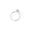 Bague 52 Bague de fiançailles halo en or blanc 18k et diamants 58 Facettes