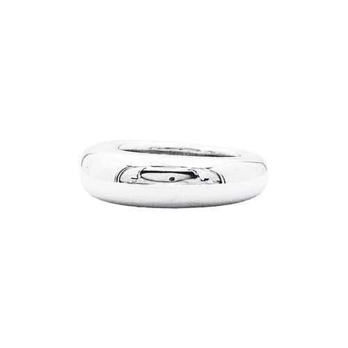 Bague 52 Chaumet Anneau - Bague jonc bombée en or blanc 750 58 Facettes 35248