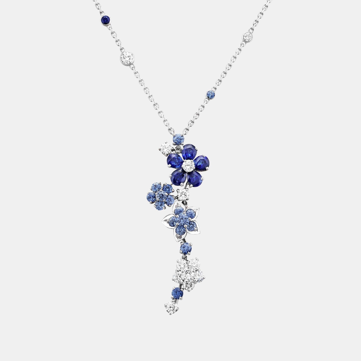 Pendentif Folie des Prés Or blanc Mixte 