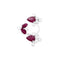 Bague 46 Bague ouverte en or blanc 750 sertie de rubis et diamants 58 Facettes 35094