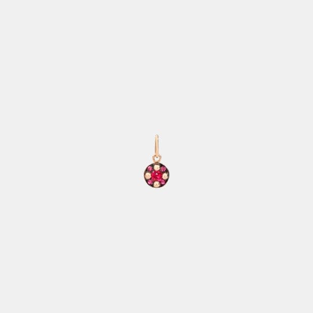 Pendentif M'Ama Non M'Ama Or rose Rubis 0.2ct