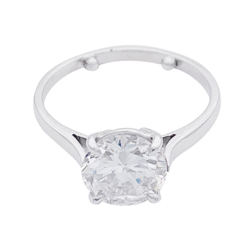 Bague 54 Bague solitaire en platine 950 et or 750 sertie d’un diamant 58 Facettes 32709