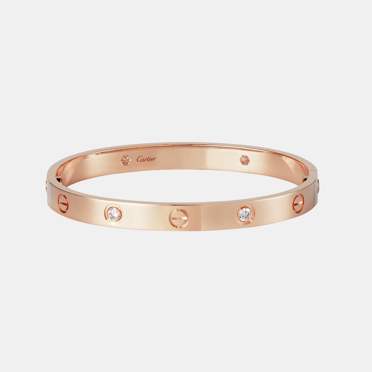 Bracelet LOVE Or Rose 4 Diamants
