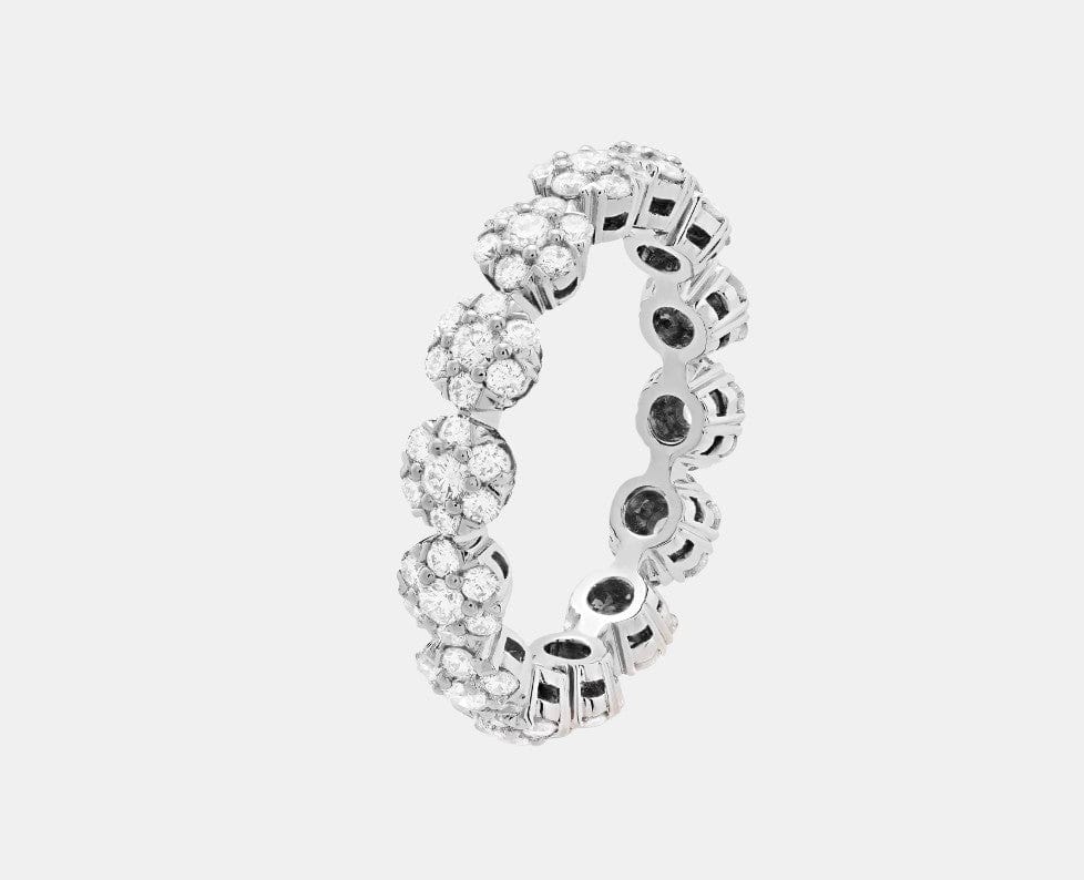 Bague Fleurette Platine Diamant 1.36ct