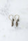 Boucles d'oreilles Boucles d'oreilles dormeuses anciennes en or jaune 18kt, argent et diamants 58 Facettes