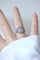 Bague 51.5 Bague dôme Art déco en platine et diamants 1,30 ct 58 Facettes