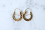 Boucles d'oreilles Boucles d’oreilles créoles savoyardes en or rose et jaune 18k 58 Facettes