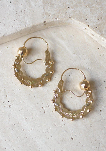 Boucles d'oreilles Boucles d’oreilles créoles savoyardes en or rose et jaune 18k 58 Facettes