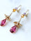 Boucles d'oreilles Lorenz Bäumer - Boucles d’oreilles pendantes en or jaune et diamants, saphirs, héliodores, rubellites 58 Facettes