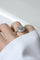 Bague 53 Bague Art Déco octogonale en platine et diamants 0,65 ct 58 Facettes