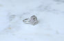 Bague 53 Bague Art Déco octogonale en platine et diamants 0,65 ct 58 Facettes