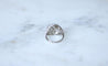 Bague 51.5 Bague dôme Art déco en platine et diamants 1,30 ct 58 Facettes