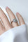 Bague 55.5 Bague marguerite Art Déco en or blanc 18k, perle bouton et diamants 58 Facettes