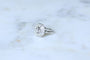 Bague 53 Bague Art Déco octogonale en platine et diamants 0,65 ct 58 Facettes