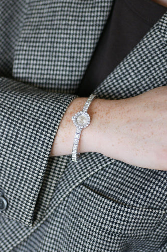 Montre Astral - Montre bracelet sertie de diamants en or blanc 18k 58 Facettes