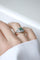 Bague 56 Bague Art Déco sertie d’une émeraude en platine et diamants 58 Facettes