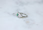 Bague 56 Bague Art Déco sertie d’une émeraude en platine et diamants 58 Facettes