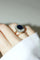Bague 54 Bague Pompadour Art Déco en or rose 18k et platine, saphir et diamants 58 Facettes